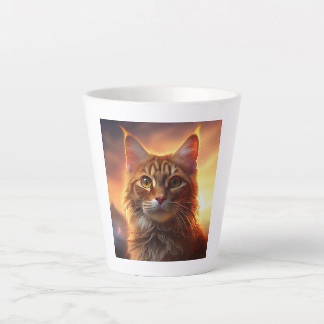 Taza De Café Latte Kurilian Bobtail Cat (Anverso)
