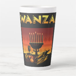 Taza De Café Latte Kwanzaa