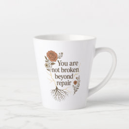 Taza De Café Latte La alfombra de hilos de sanación