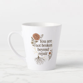 Taza De Café Latte La alfombra de hilos de sanación