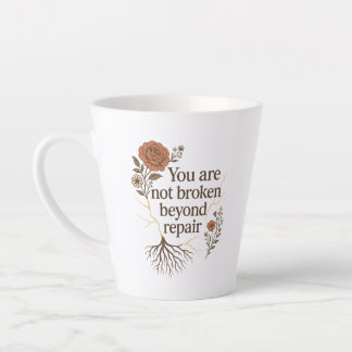 Taza De Café Latte La alfombra de hilos de sanación