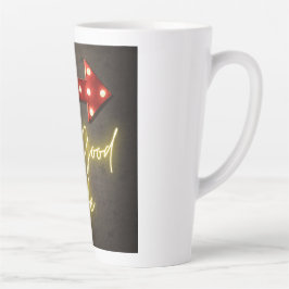 Taza De Café Latte La buena vida Neon Arrow