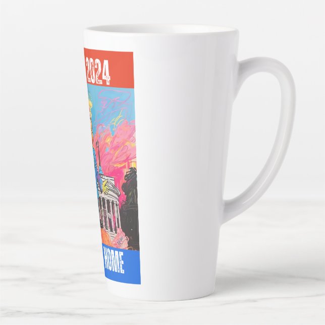 TAZA DE CAFÉ LATTE LA CASA DE TRUMP 2024 DE DADDY (Derecha)