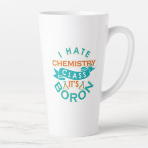 Taza De Café Latte La divertida clase de química es la broma del prof