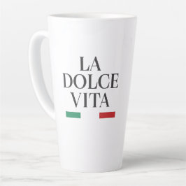 Taza De Café Latte La dolce vita leche italiana