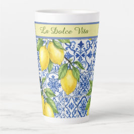 Taza De Café Latte La Dolce Vita Sicilian Lemon