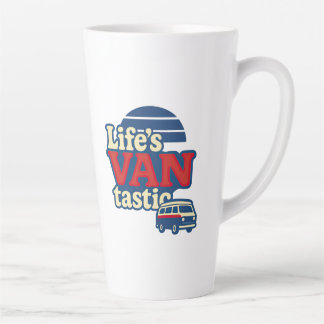 Taza De Café Latte La edición azul del VANtastic Red Cream de la vida