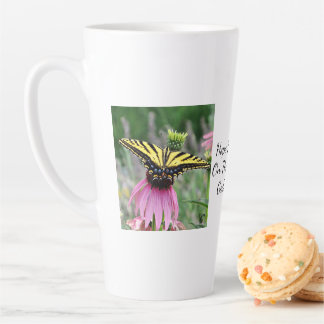 Taza De Café Latte La Esperanza Flota En Gran Taza De Latte SVGTST