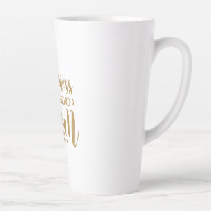 Taza De Café Latte La felicidad de regalo de madre es ser madre
