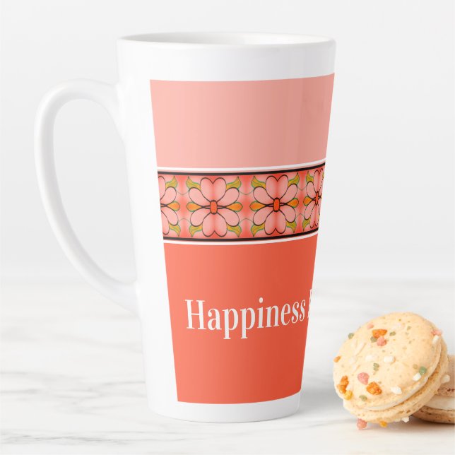 Taza De Café Latte La felicidad es el hogar (In situ)