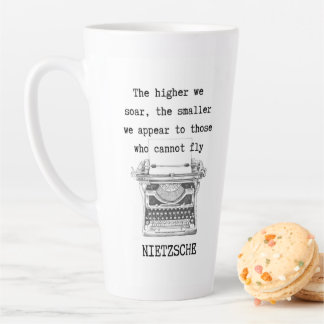 Taza De Café Latte La filosofía más alta de SOAR cita NIETZSCHE