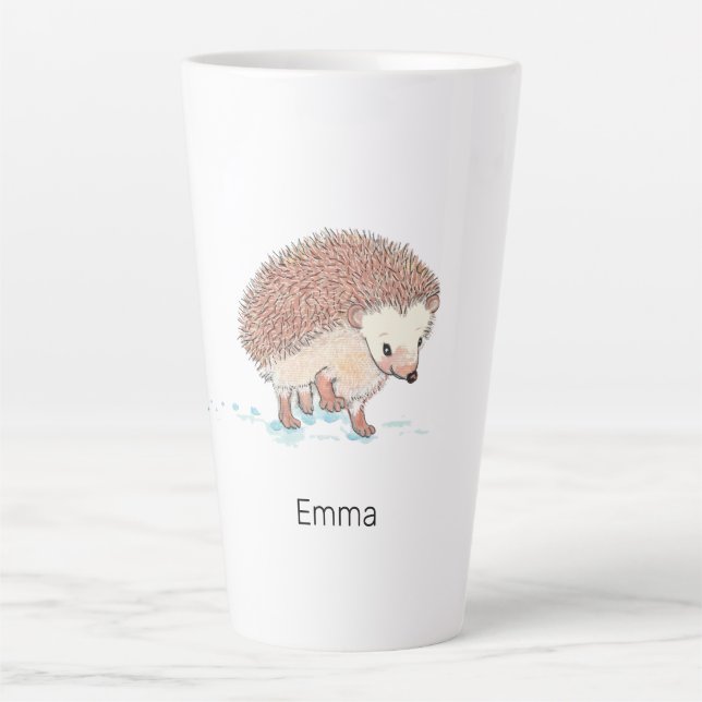 Taza De Café Latte La gran aventura de Hedgehog (Anverso)