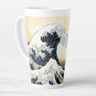Taza De Café Latte La Gran Ola Fuera de Kanagawa Hokusai, arte japoné
