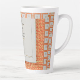 Taza De Café Latte La gratitud permanece: La quietud mantiene la grat