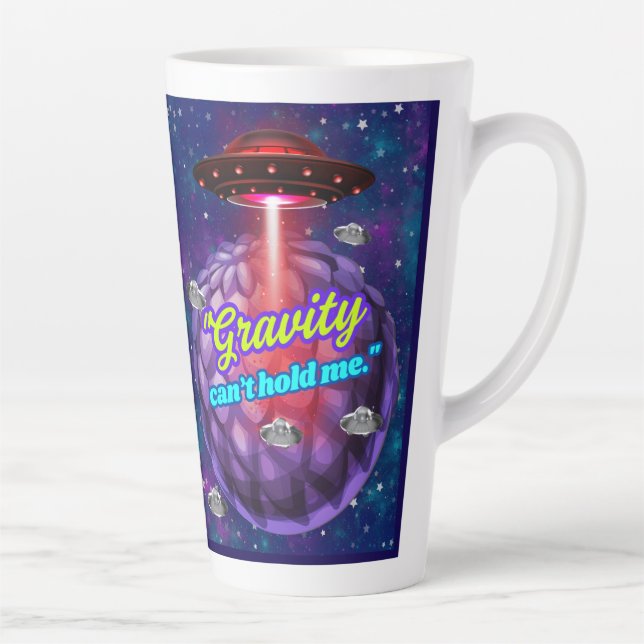 TAZA DE CAFÉ LATTE LA GRAVEDAD NO PUEDE SOSTENERME (Derecha)