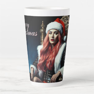 Taza De Café Latte La hermana más sexy de Santa María - Feliz Navidad