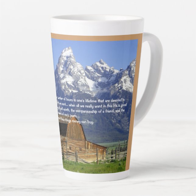 Taza De Café Latte La ironía de la vida (Ángulo derecho)