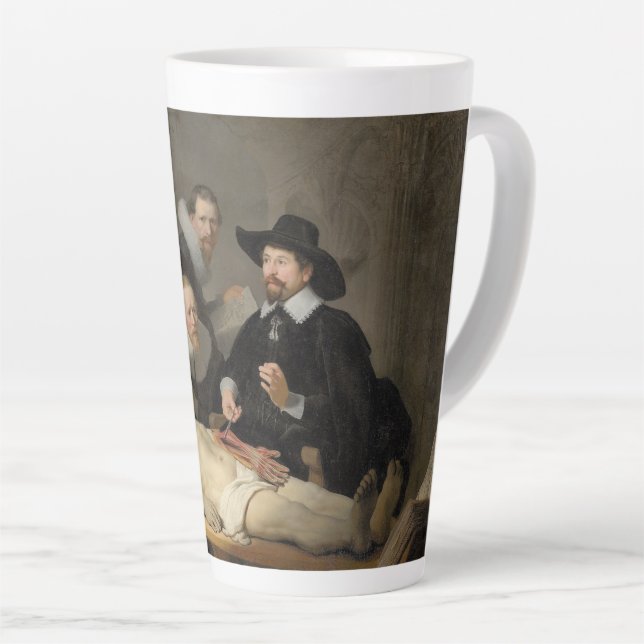 Taza De Café Latte La lección de anatomía del Dr. Nicolaes Tulp (Ángulo derecho)