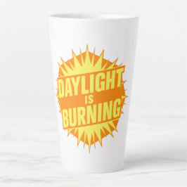 Taza De Café Latte La Luz del Día se Apaga