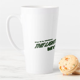 Taza De Café Latte La luz se convierte en mi salvador - verde