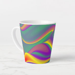 Taza De Café Latte La magia de los colores , Resumen del Rainbowart 3