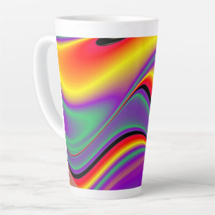 Taza De Café Latte La magia de los colores , Resumen del Rainbowart 3