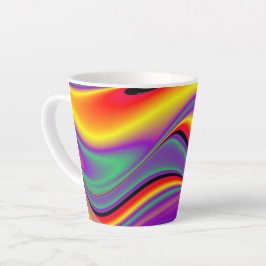 Taza De Café Latte La magia de los colores , Resumen del Rainbowart 3