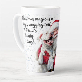 Taza De Café Latte La magia de los navidades es una cola de barro y S