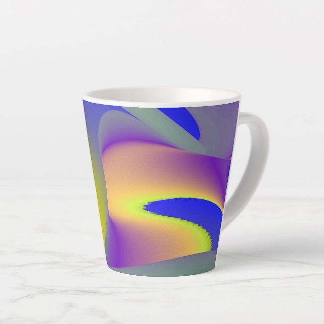Taza De Café Latte La magia del verano , Resumen del arte 3D (Ángulo derecho)