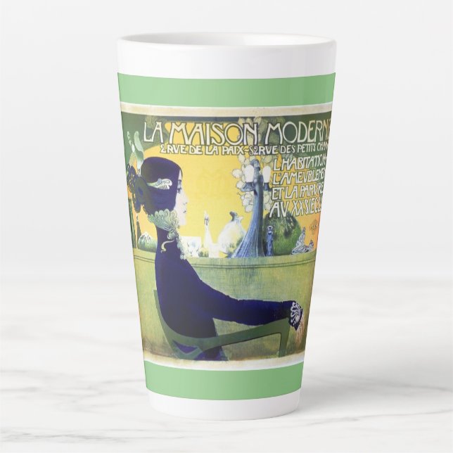 Taza De Café Latte La Maison Moderne Art Noveau (Anverso)