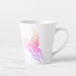 Taza De Café Latte La mariposa de los sueños encantadores