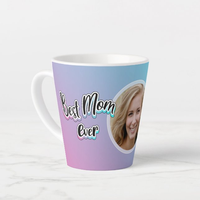 Taza De Café Latte La mejor madre de todos los tiempos (Ángulo izquierdo)