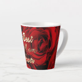 Taza De Café Latte La mejor madre que ha conocido la floral de rosas