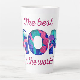 Taza De Café Latte La mejor mamá del mundo | Café del Día de la Madre
