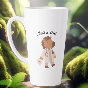 Taza De Café Latte La Mejor Mamá Veterinaria del Mundo Divertido Humo