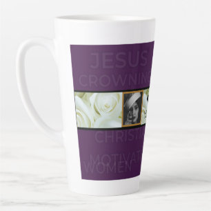 Taza De Café Latte La mujer ganadora Jumble Mug