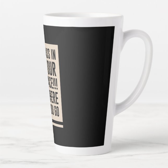 Taza De Café Latte La Música De Guitarra En Tu Cara (Derecha)