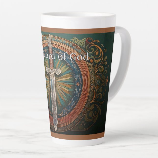 Taza De Café Latte La palabra de Dios (Ángulo derecho)