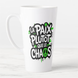Taza De Café Latte La paz es una elección