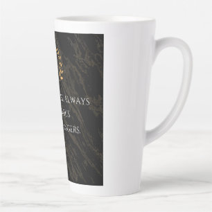 Taza De Café Latte La percepción de Séneca: miedo comparado con pelig