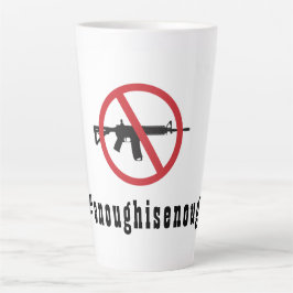 Taza De Café Latte La prohibición AR-15 es suficiente