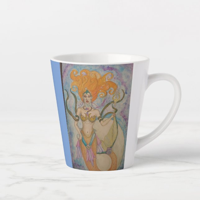 Taza De Café Latte La reina Mer (Derecha)