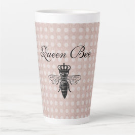 Taza De Café Latte La reina vintage Bee Coffee Mug