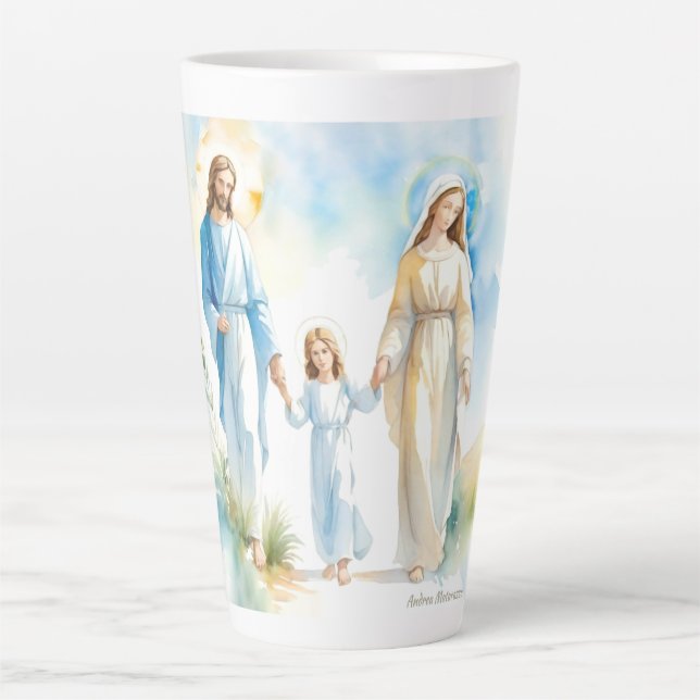 Taza De Café Latte La sagrada familia (Anverso)