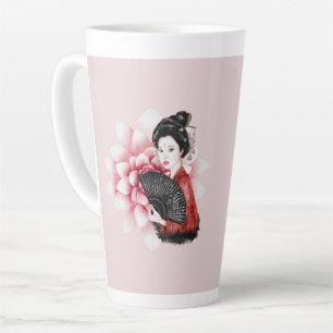 Taza De Café Latte La Serie Okinawa Diseño 34