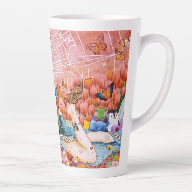 Taza De Café Latte La Tarde (Derecha)