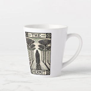 Taza De Café Latte La tarjeta tarot de Hermit
