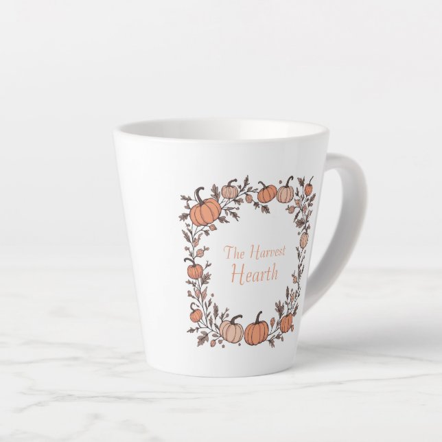 Taza De Café Latte La tierra de la cosecha (Ángulo derecho)