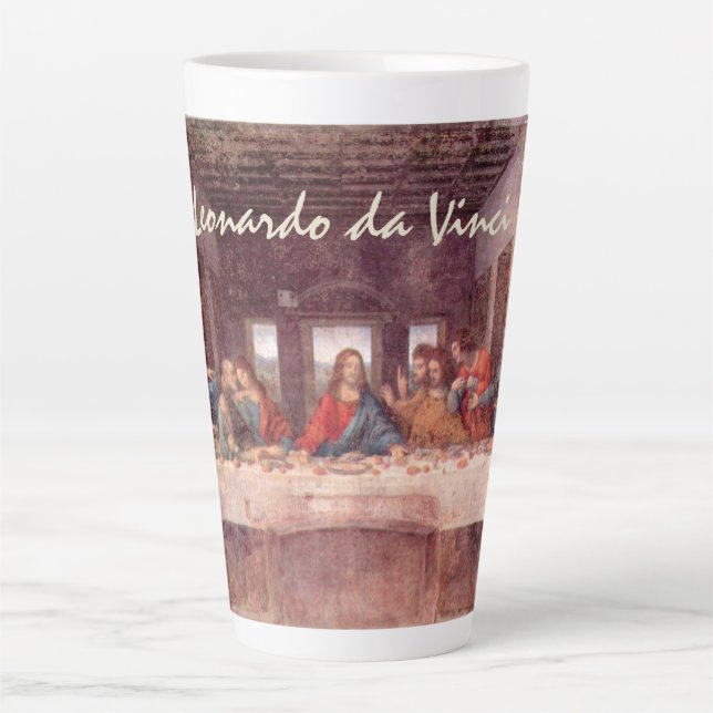 Taza De Café Latte La última cena de Leonardo da Vinci (Anverso)