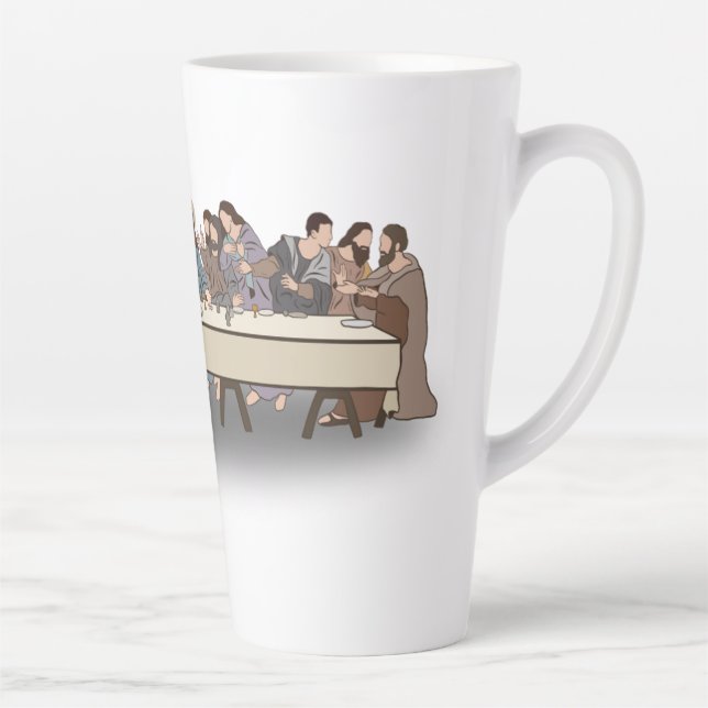Taza De Café Latte La última cena - Pascua cristiana (Derecha)